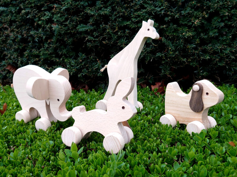 Toy Bundle! X4 Wooden Toys- Zoo/Farm Collection (2853)