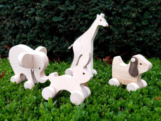 Toy Bundle! X4 Wooden Toys- Zoo/Farm Collection (2853)