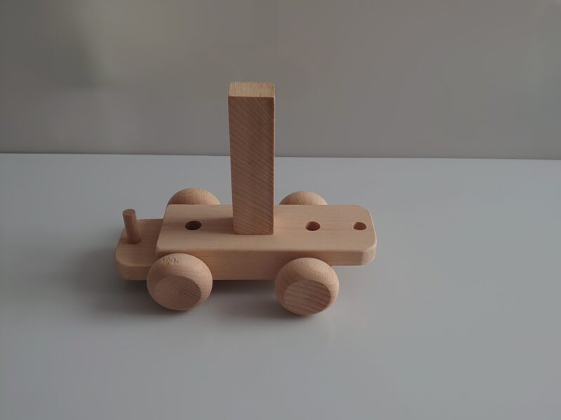 Wooden Letter "I" on Small Train Carriage- Part of the Letter Train Collection